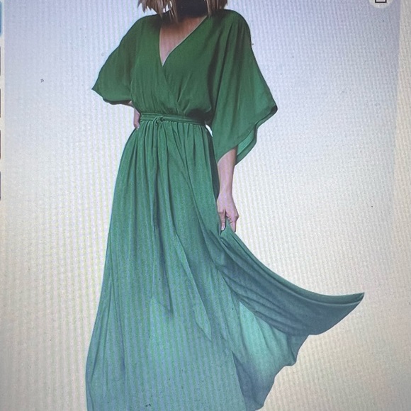 NWT plus XXL maxi dress green - Picture 2 of 16